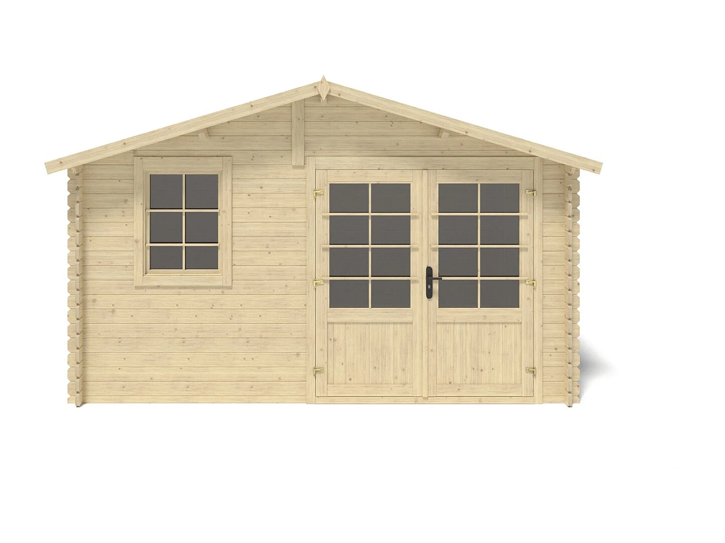 Casetta da giardino in legno - 12m2 - 4x3m - 28mm - colore: naturale - DOM710 - ALTANKA