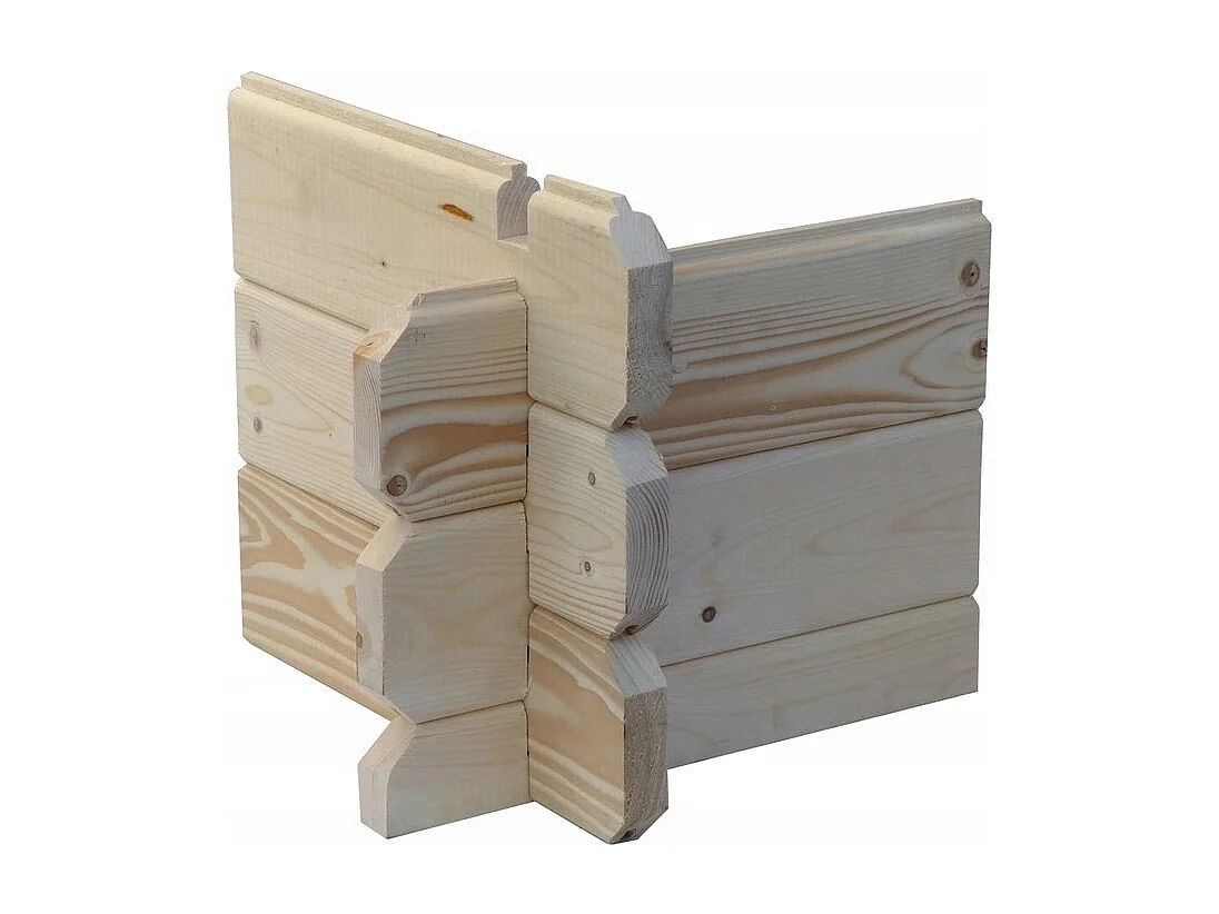 Abri de jardin en bois - 12m2 - 4x3m - Ep. 28mm - Couleur: naturel - DOM710 - ALTANKA