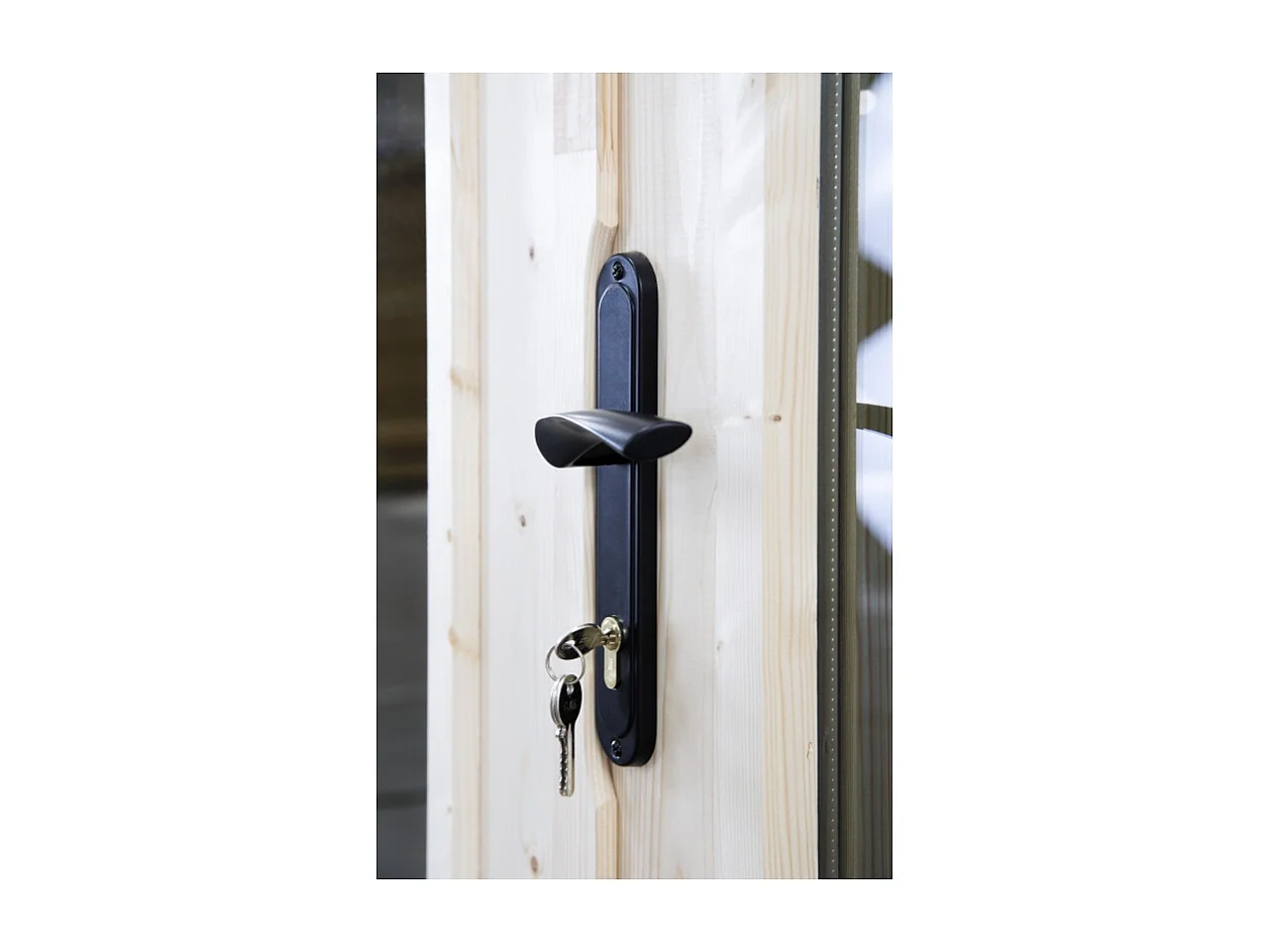 Casetta da giardino in legno - 16.00m2 - 4.00x4.00m - 34mm - colore: naturale - DOM653 - ALTANKA