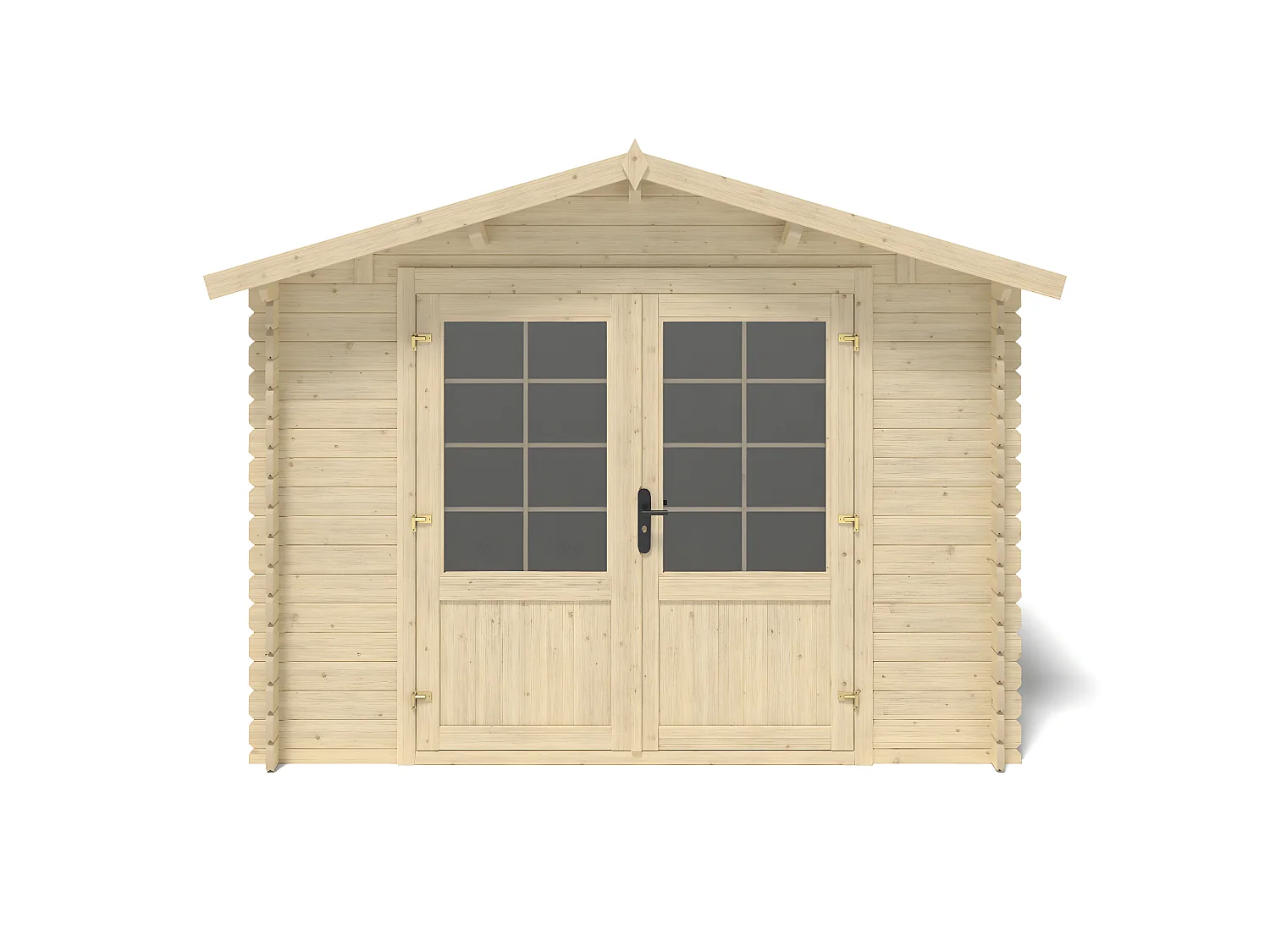 Abri de jardin en bois - 12m2 - 3x4m - Ep. 28mm - Couleur: naturel - DOM661 - ALTANKA