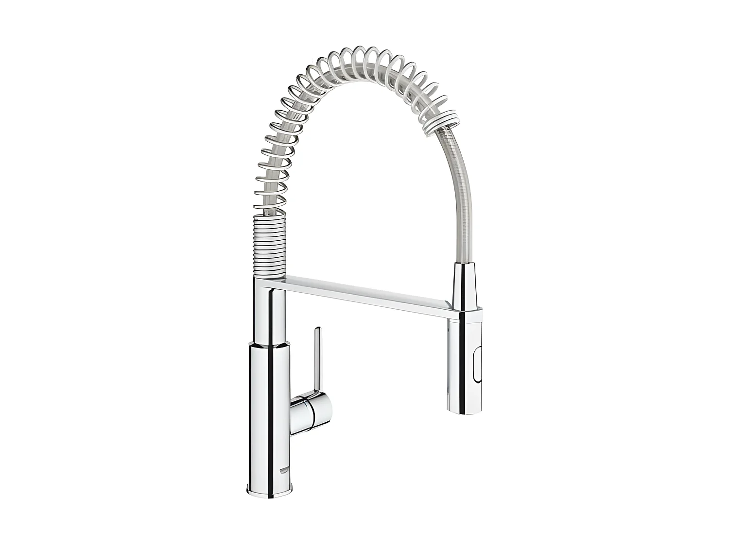 GROHE Robinet évier de cuisine Get, mitigeur monocommande 2 jets, robinet avec douchette extractible professionnelle, 30361000