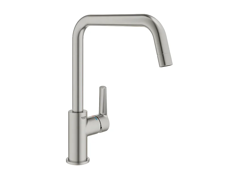 Eengreeps Keukenkraan GROHE Start 2021 Supersteel Grijs Thermostatisch