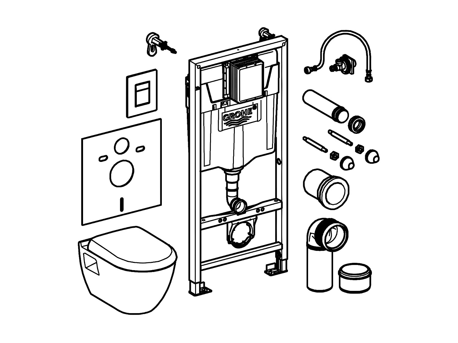 Pack bundle WC - 6l 1,13m - GROHE