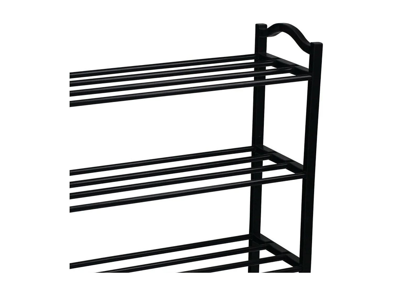 Etagère à Chaussures 5 Etagères Sir Noir 63x20x79cm Thinia Home