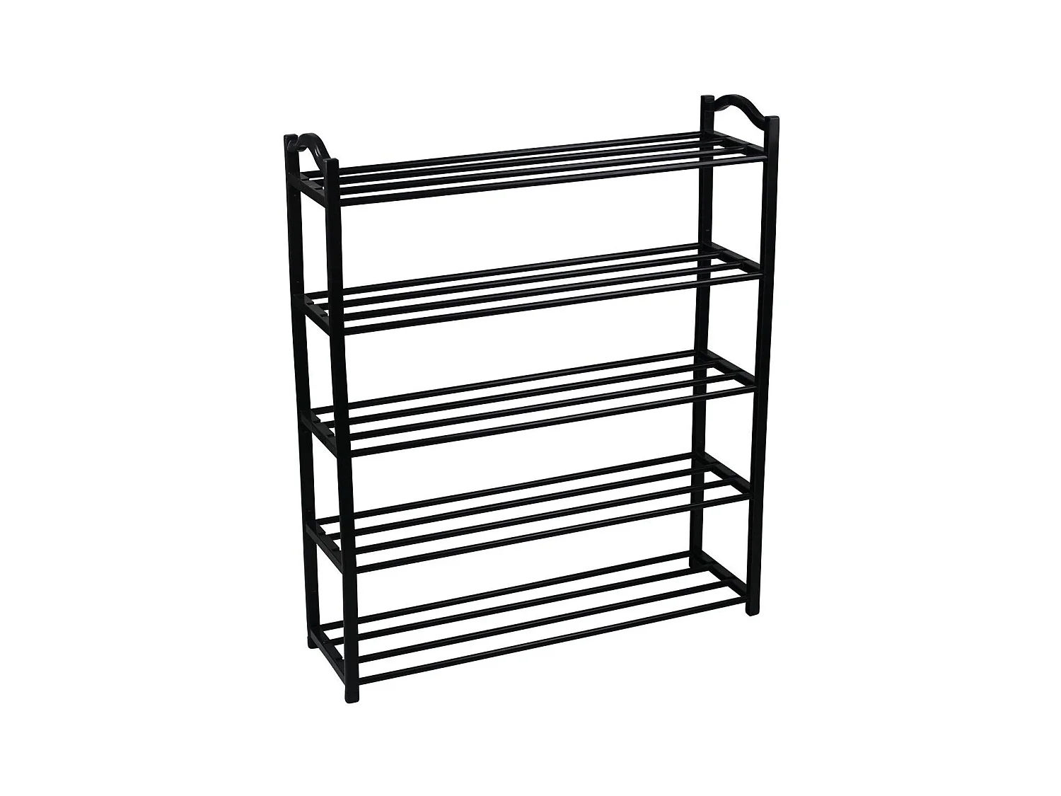 Etagère à Chaussures 5 Etagères Sir Noir 63x20x79cm Thinia Home
