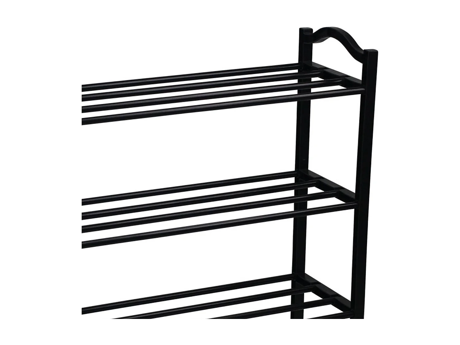 Etagère à Chaussures 5 Etagères Sir Noir 63x20x79cm Thinia Home