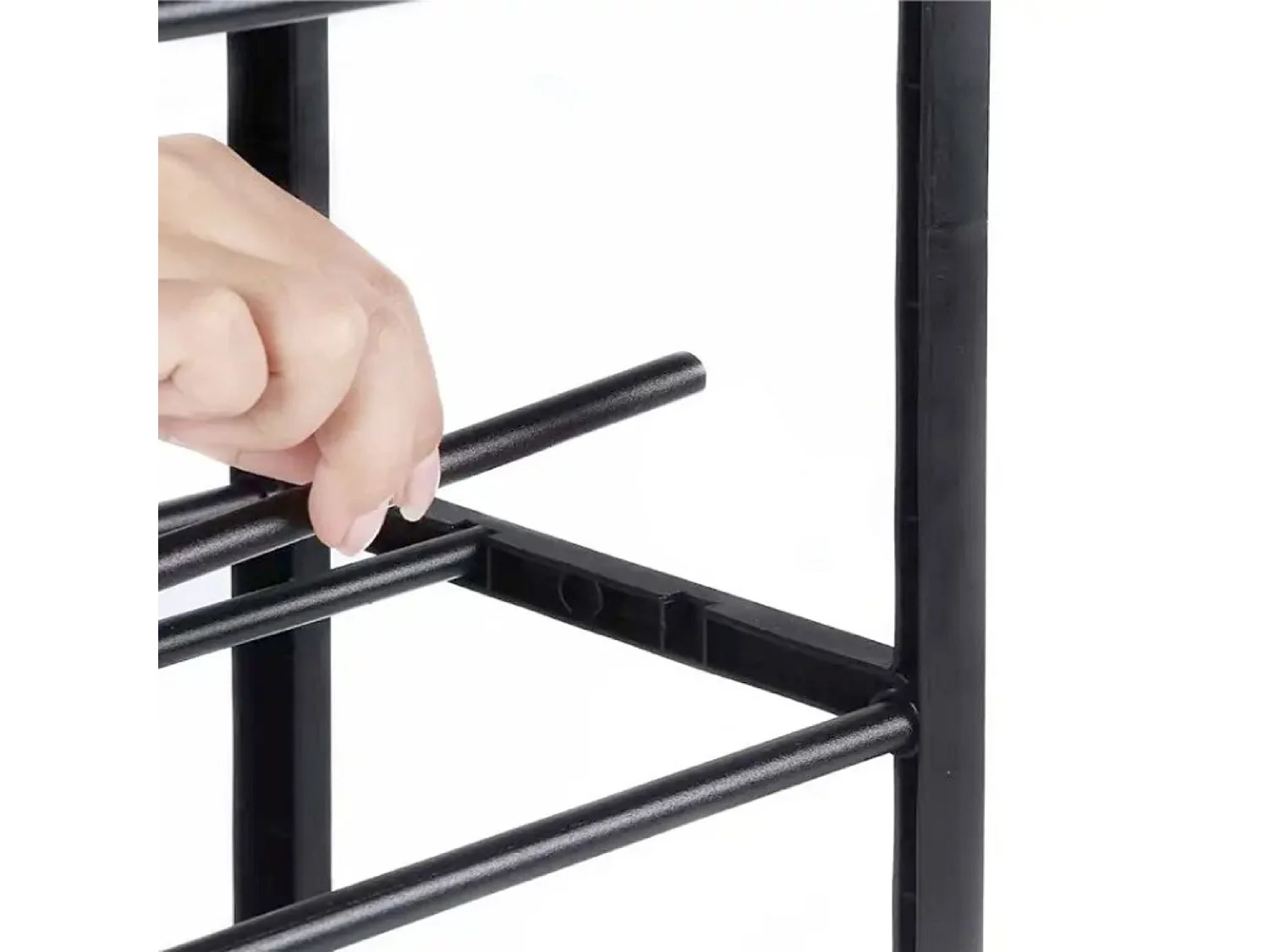 Étagère à chaussures 5 étagères Sir noir 63x20x79cm O91