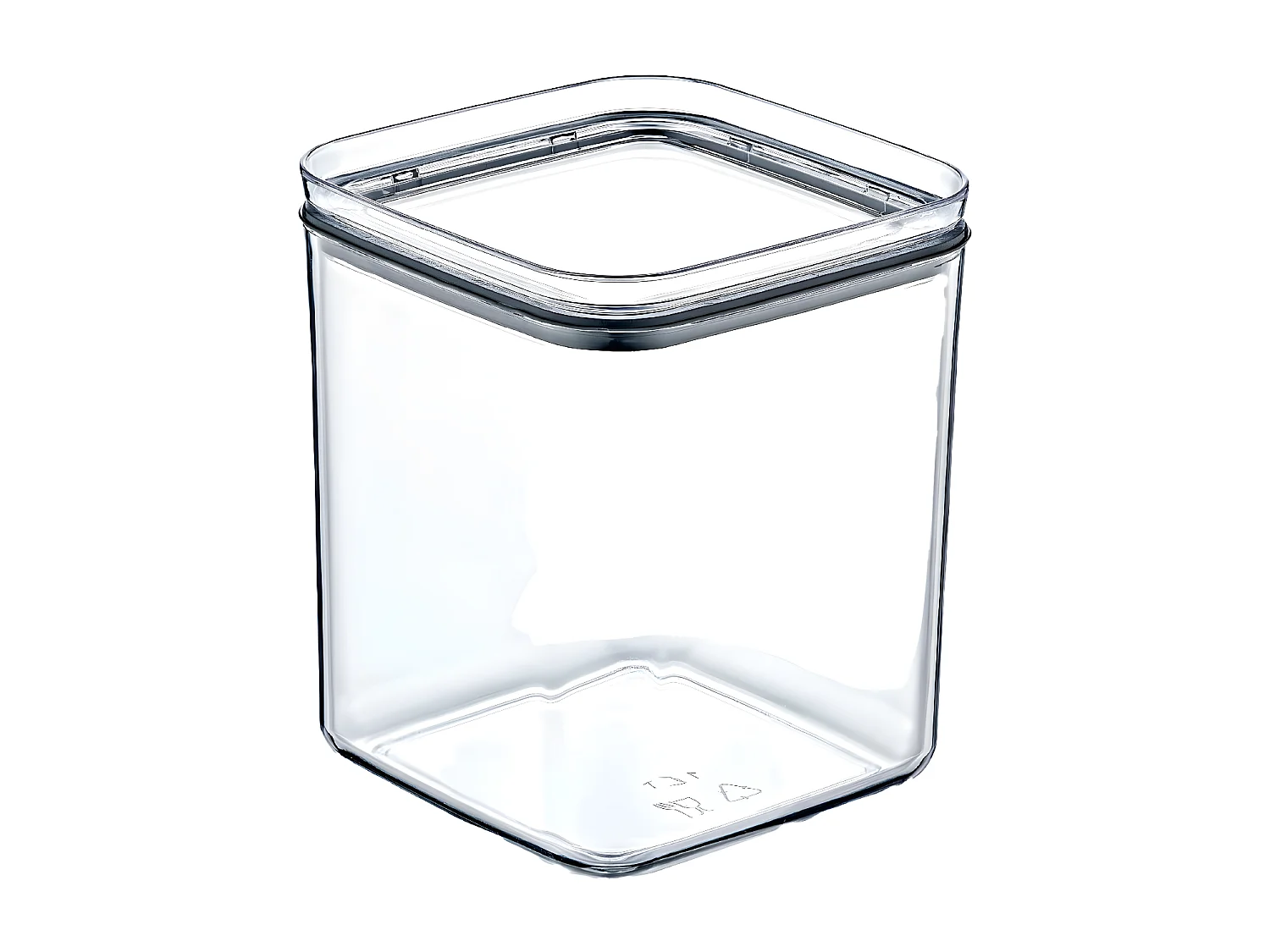 Recipiente Hermético para Alimentos Mediano Cuadrado 10.5x10.5x13cm 7house