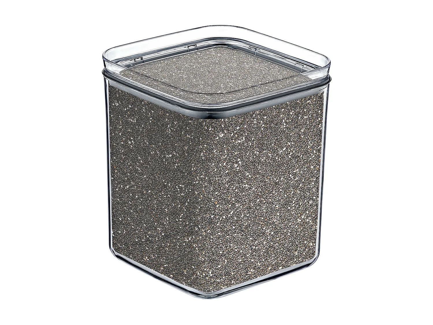 Recipiente Hermético para Alimentos Mediano Cuadrado 10.5x10.5x13cm 7house