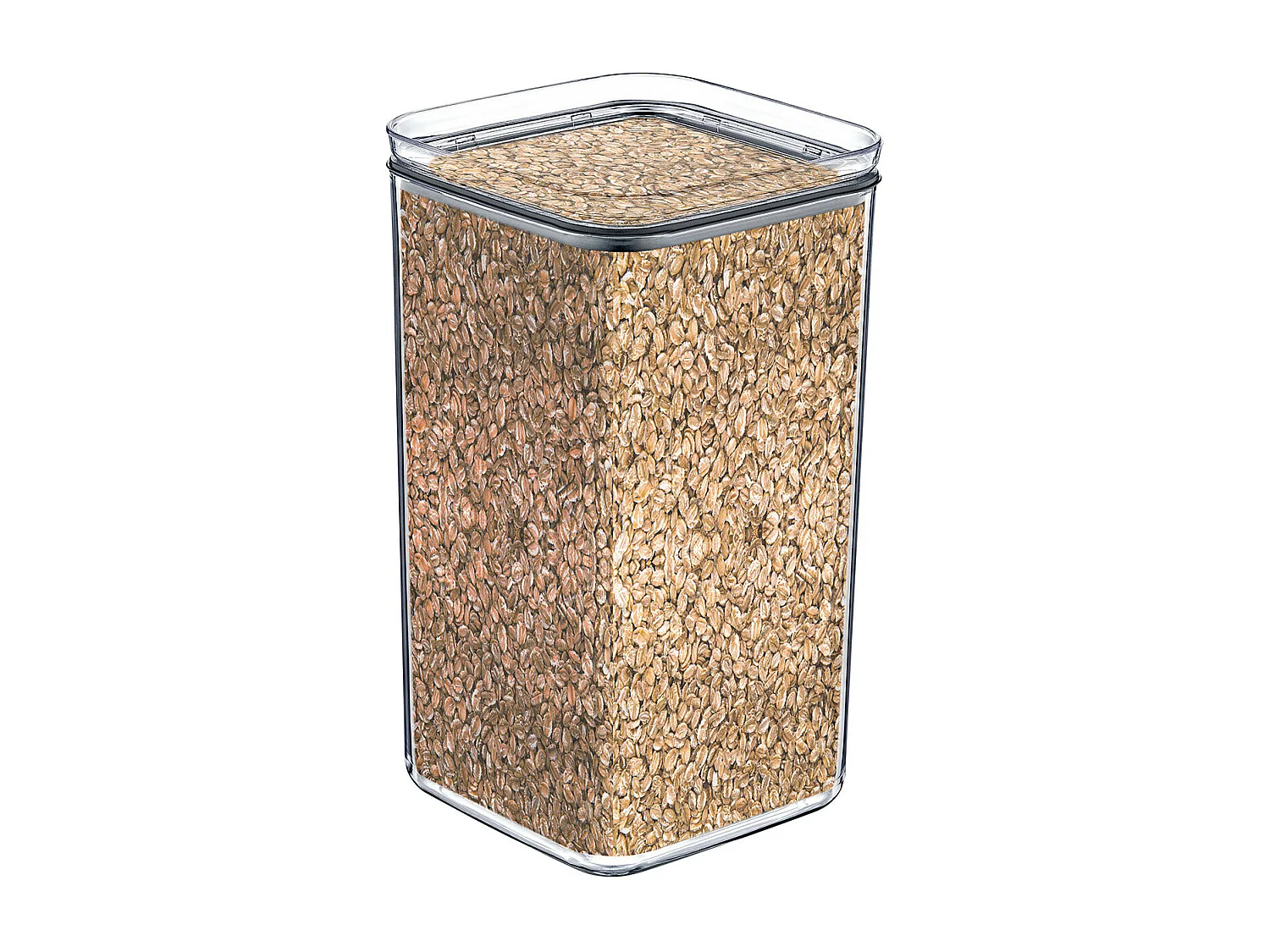 Grand récipient alimentaire carré hermétique 10,5x10,5x19cm 7house