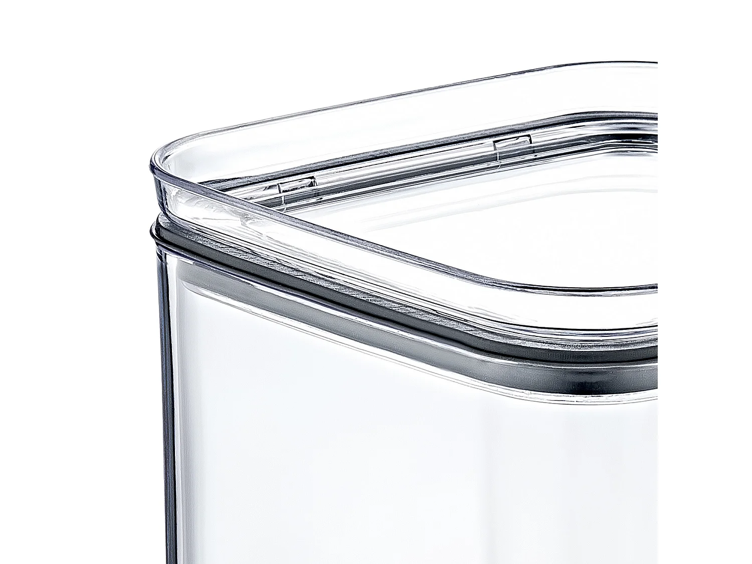 Grand récipient alimentaire carré hermétique 10,5x10,5x19cm 7house