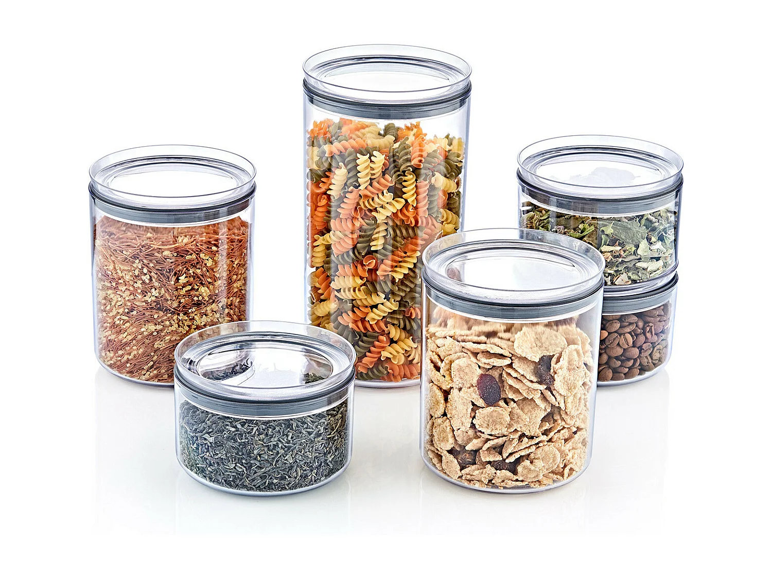 Pack 3 Contenants Alimentaires Hermétique Petit Rond Ø10,5x7,5cm 7house