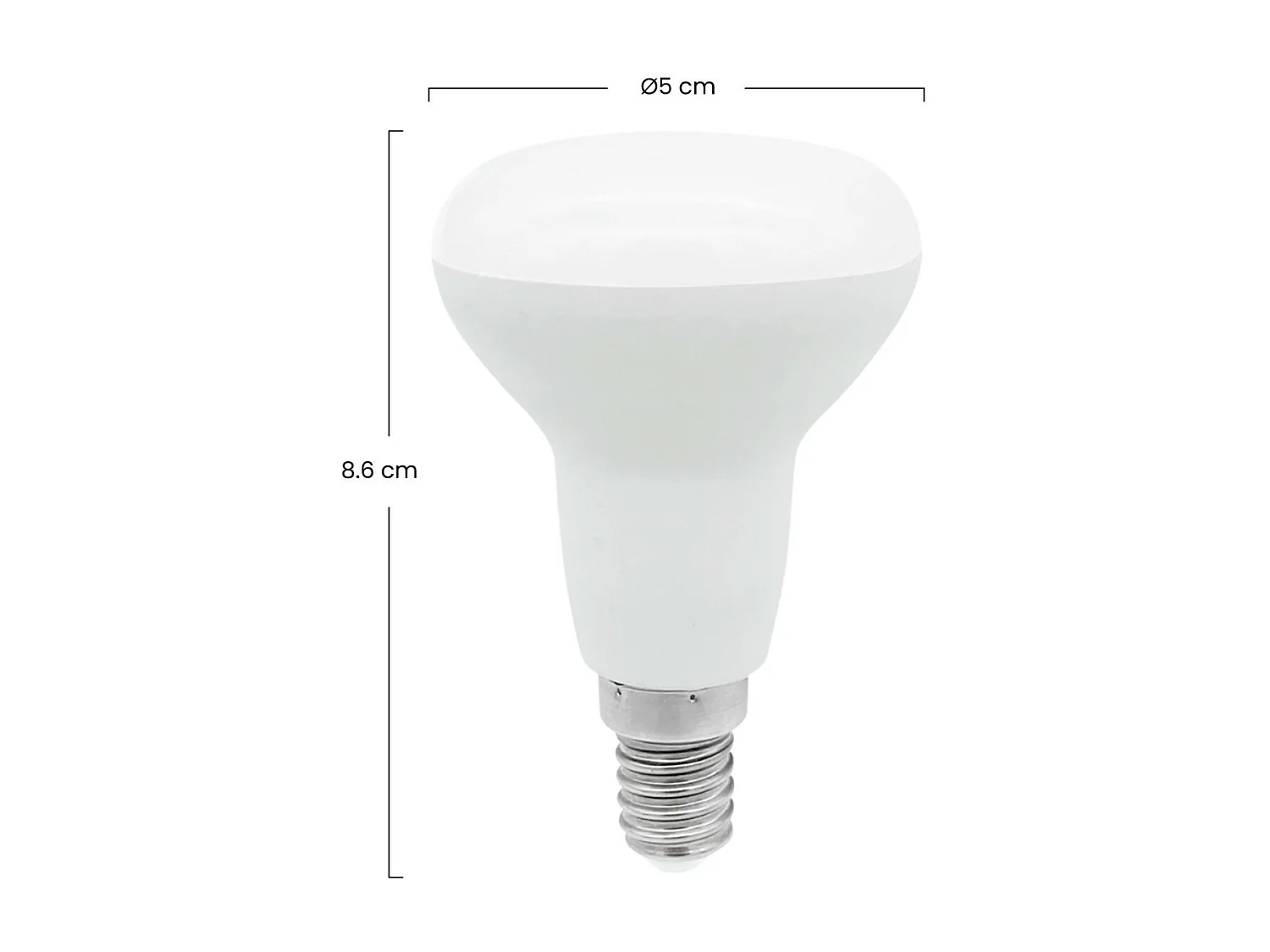 Pack de 2 Ampoules Réflecteur LED E14 5W Equi.40W 470lm 25000H 7hSevenOn Premium