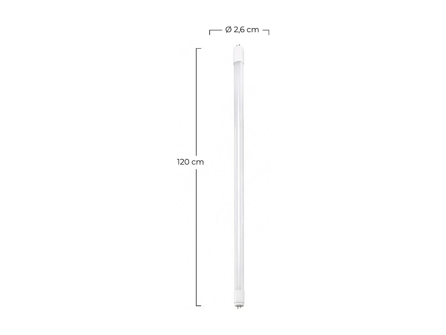 Tubo LED T8 G13 1200mm 18W 1620lm Senza Primer 25000H 7hSevenOn Premium