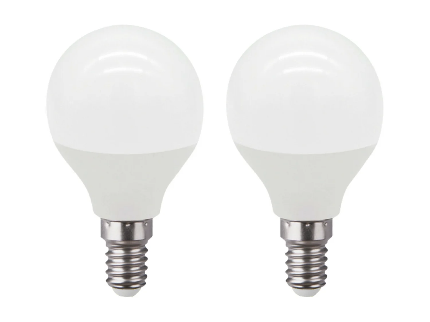 Confezione da 2 Lampadine LED Sferiche E14 6W Equi.40W 470lm 15000H Raydan Home