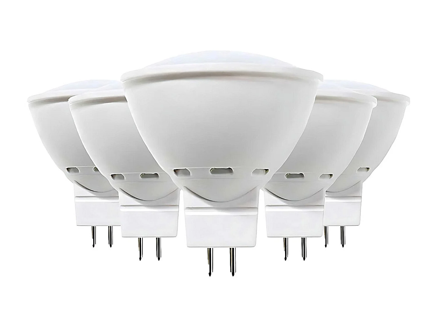 Pack 5 Bombillas LED Spotlight GU5.3 6W Equi.50W 540lm 3000K 15000H Primer Leader