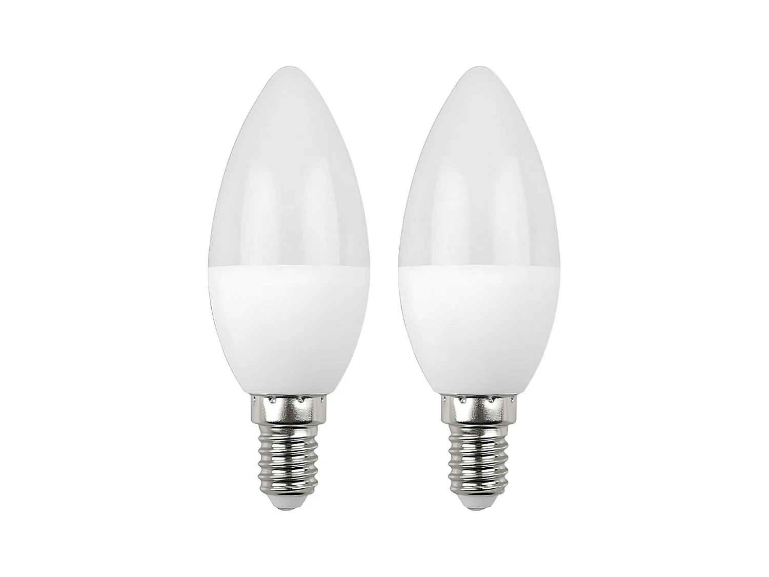 Pack 2 Ampoules Bougie LED E14 7,4W Equi.60W 806lm 25000H 7hSevenOn Premium