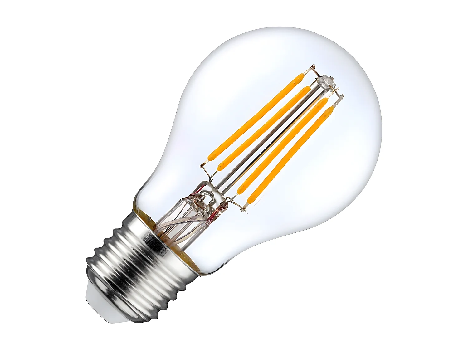 Pack 2 Bombillas LED Filamento Estándar E27 8W Equi.60W 806lm 2700K 25000H 7hSevenOn Premium