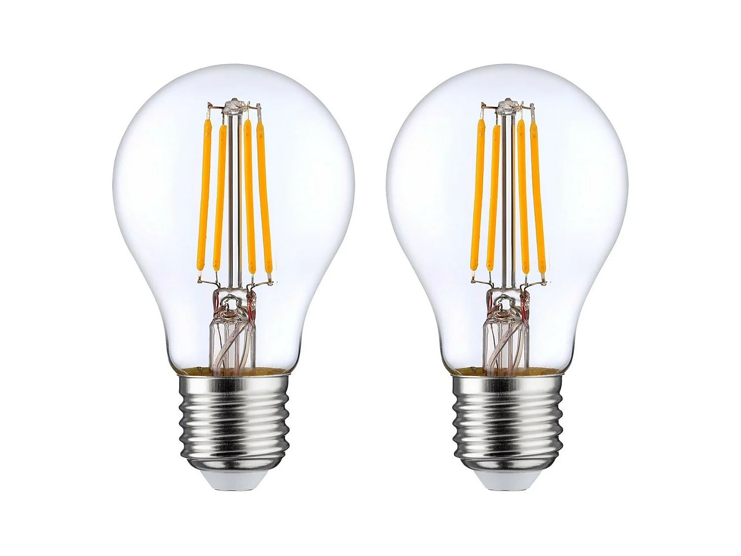 Pack de 2 Ampoules LED Filament Standard E27 8W Equi.60W 806lm 2700K 25000H 7hSevenOn Premium