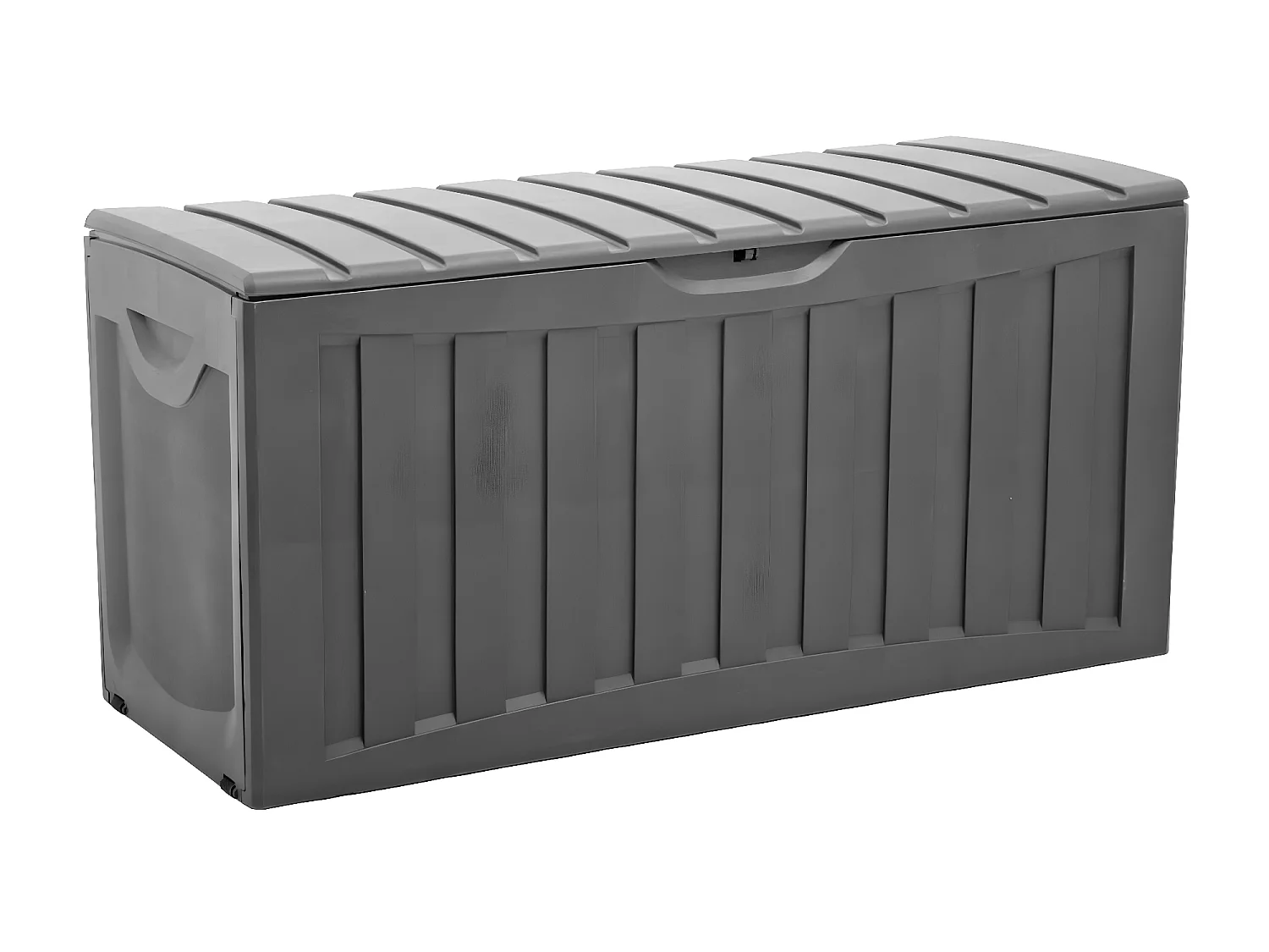 Arcón para Exterior 340 Litros de Resina 118x53x57cm Negro Thinia Home