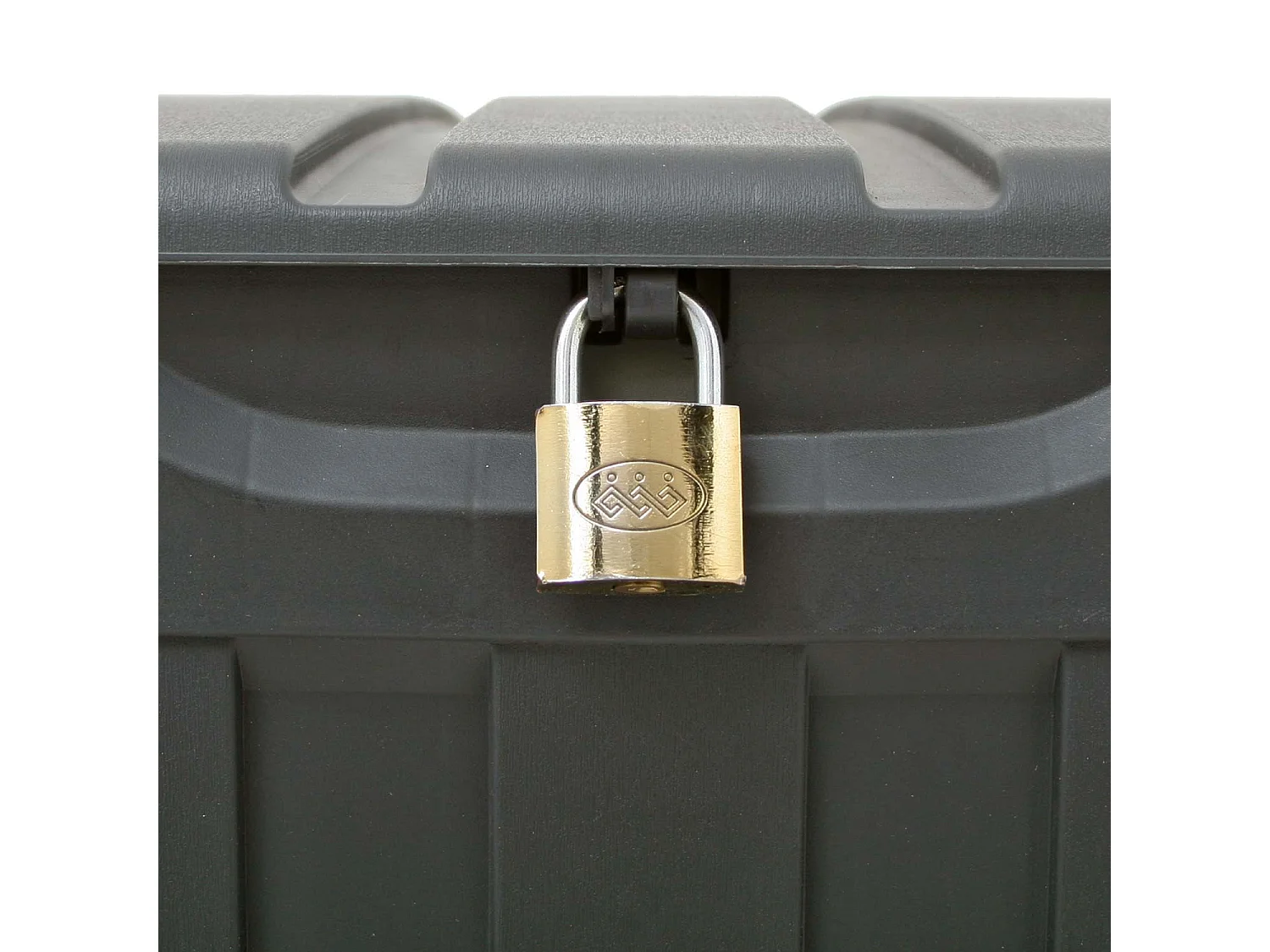 Arcón para Exterior 340 Litros de Resina 118x53x57cm Negro Thinia Home