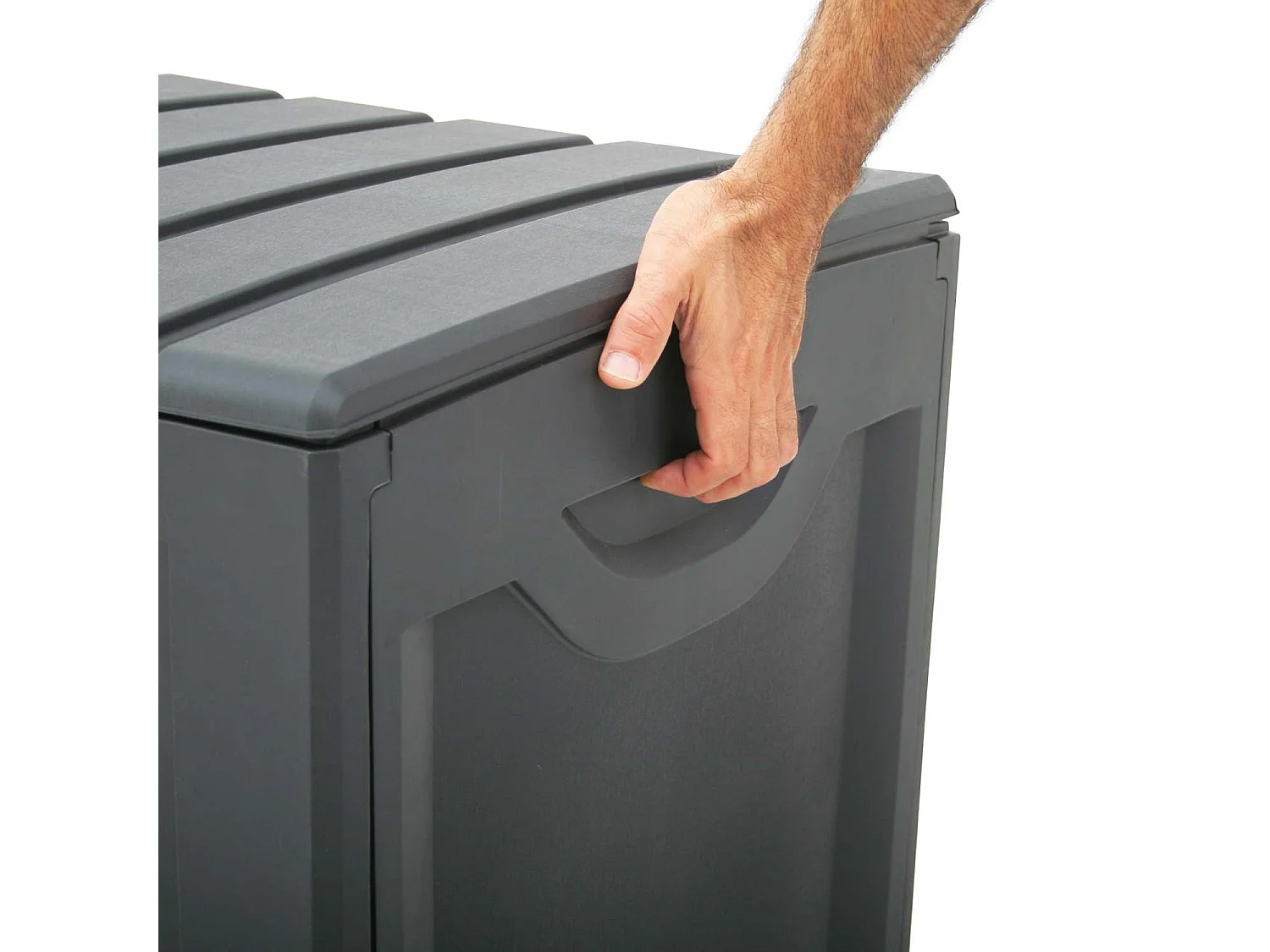 Cassapanca da Esterno 340 Litri di Resina 118x53x57cm Thinia Home