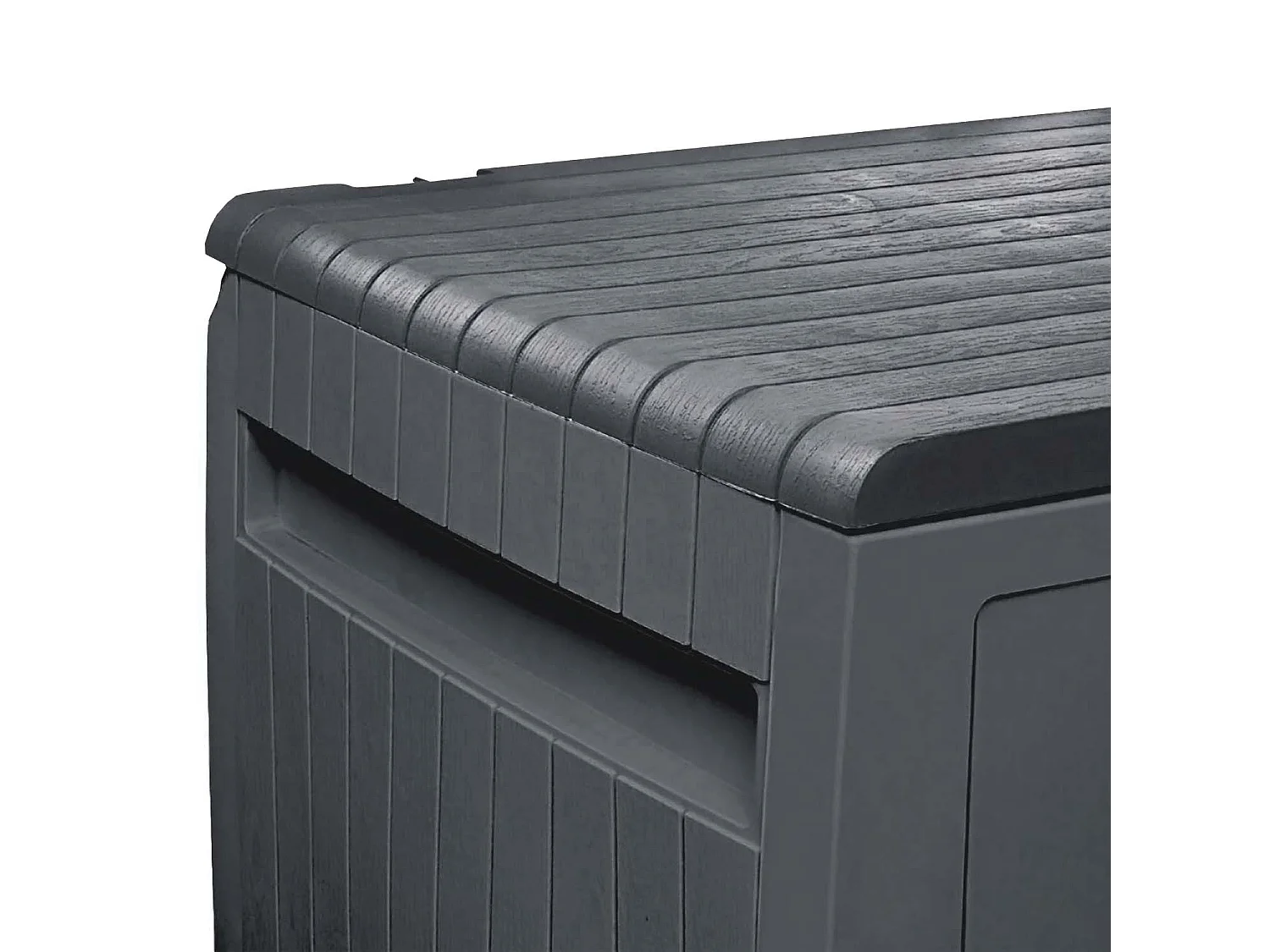 Arcón para Exterior 270 Litros de Resina 117x45,5x57cm Gris Thinia Home