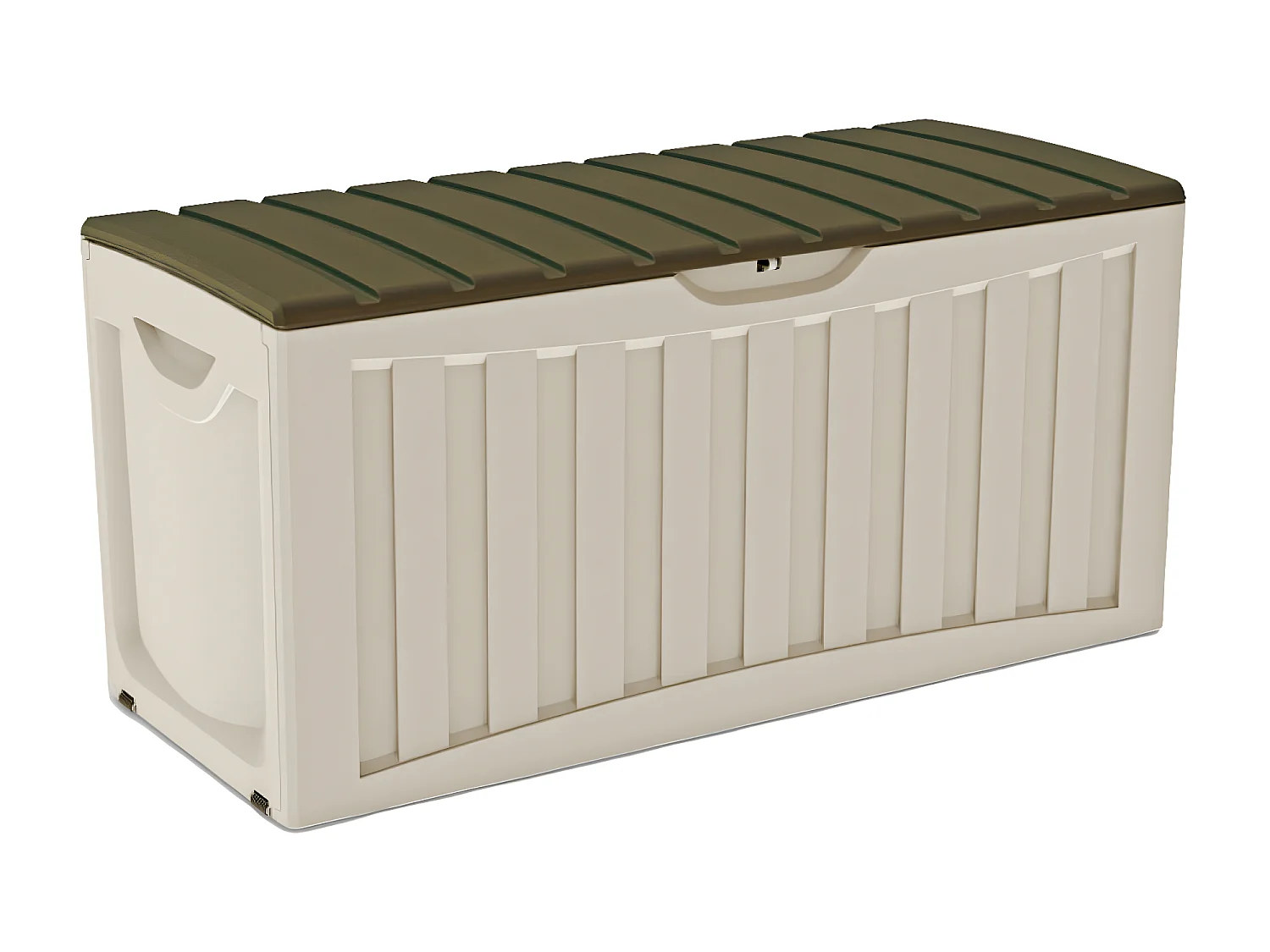 Arcón para Exterior 340 Litros de Resina 118x53x57cm Beige Thinia Home