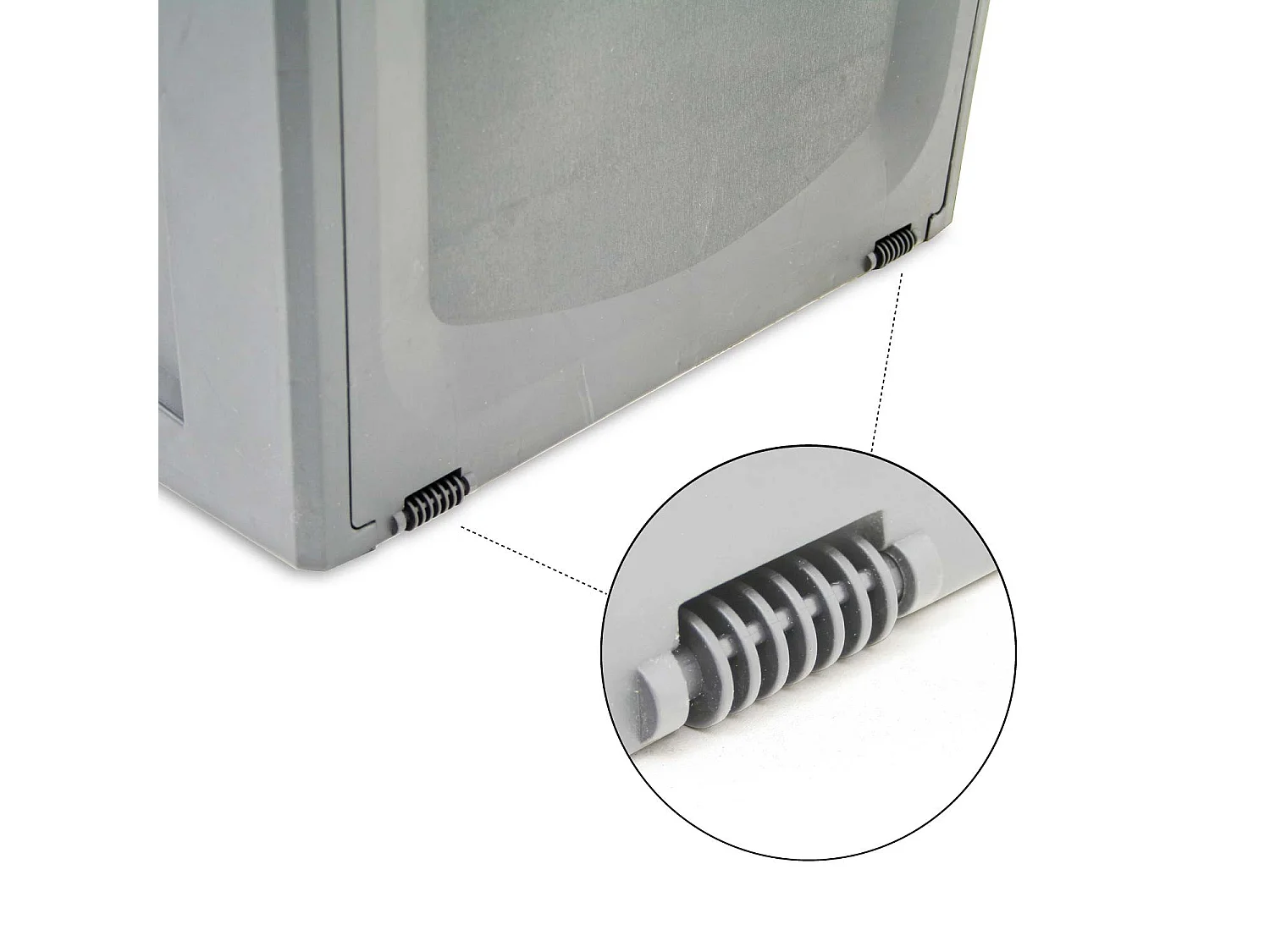 Arcón para Exterior 340 Litros de Resina 118x53x57cm Gris Thinia Home