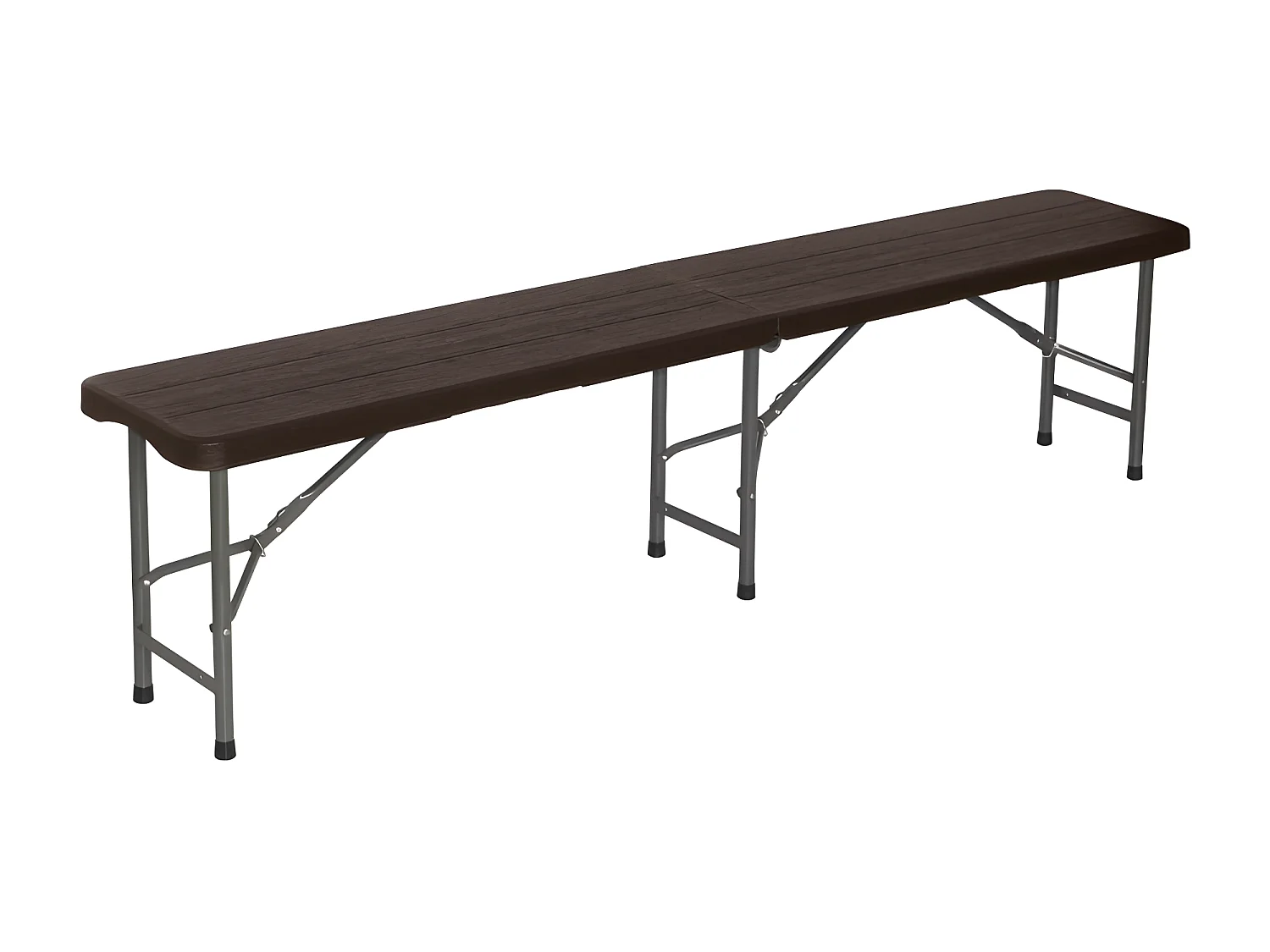 Banc de restauration pliant 180x30x43cm effet bois Thinia Home