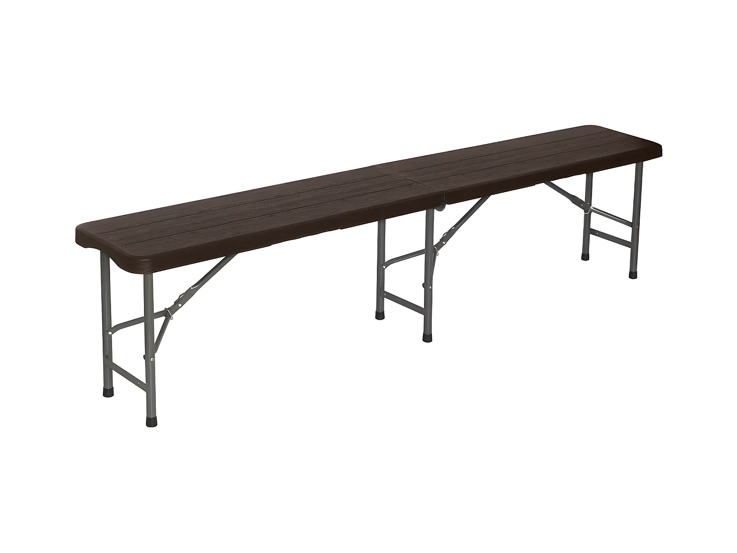Banco Plegable Catering 180x30x43cm Efecto Madera Thinia Home