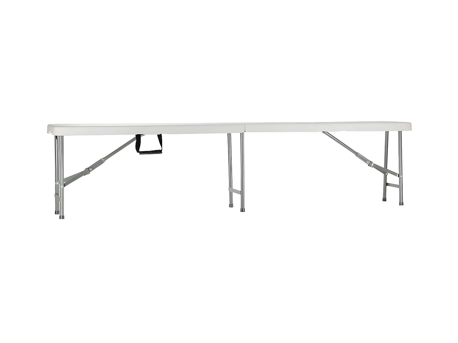 Banc de restauration pliant 180x30x43cm blanc Thinia Home