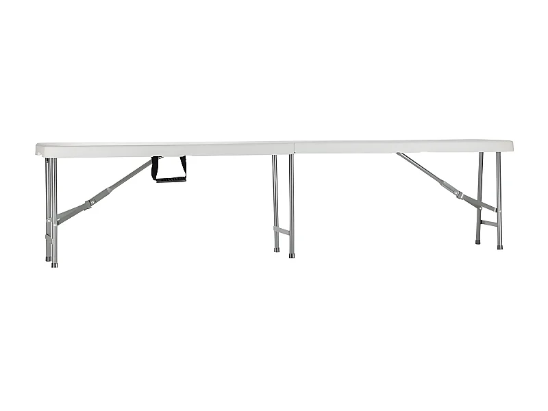 Banc de restauration pliant 180x30x43cm blanc Thinia Home