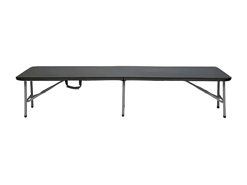 Banc de restauration pliant 180x30x43cm noir Thinia Home