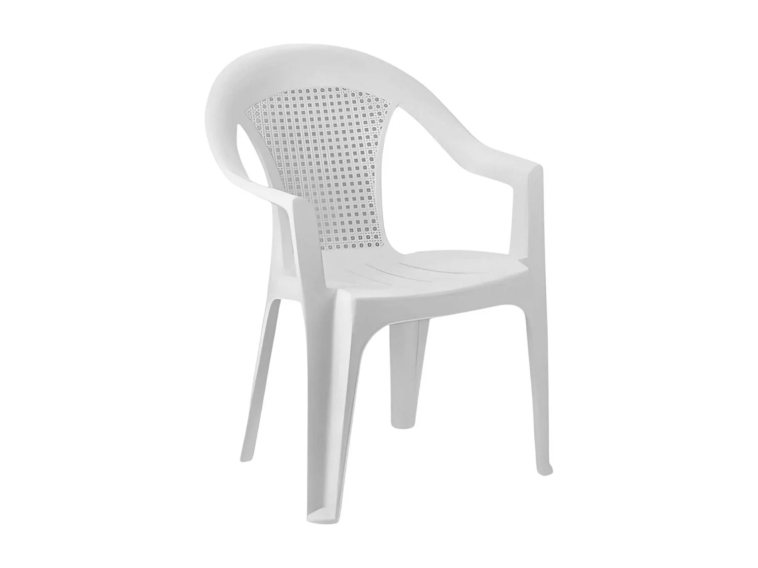 Chaise empilable avec accoudoirs 56x75x79cm 7house