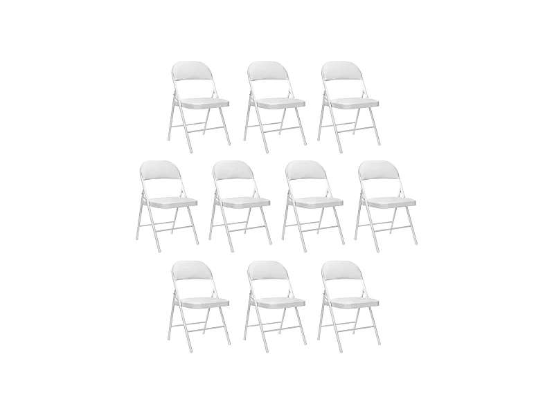 Pack 10 Sillas Plegables Acolchadas Thinia Home