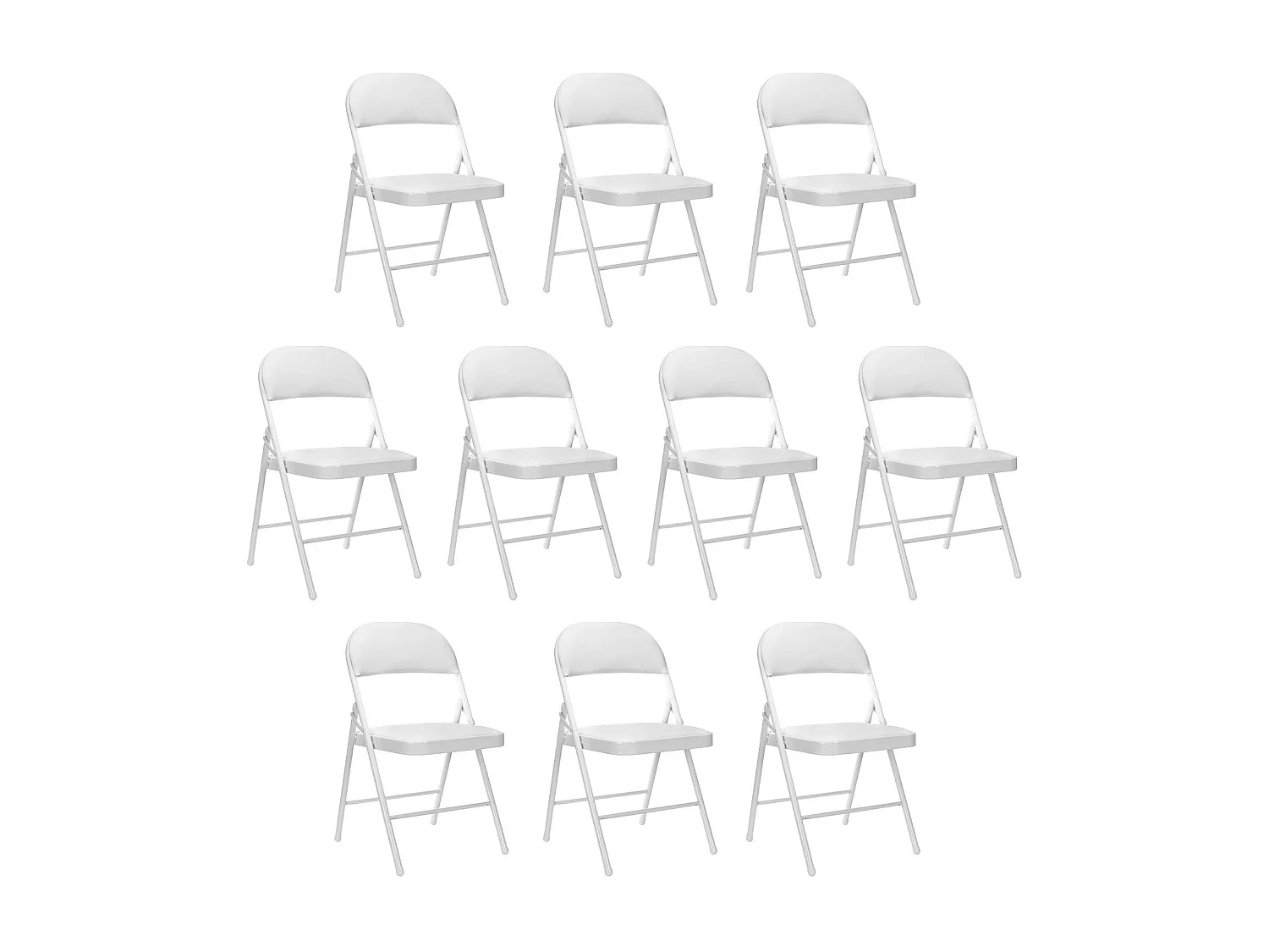 Pack 10 Sillas Plegables Acolchadas Thinia Home