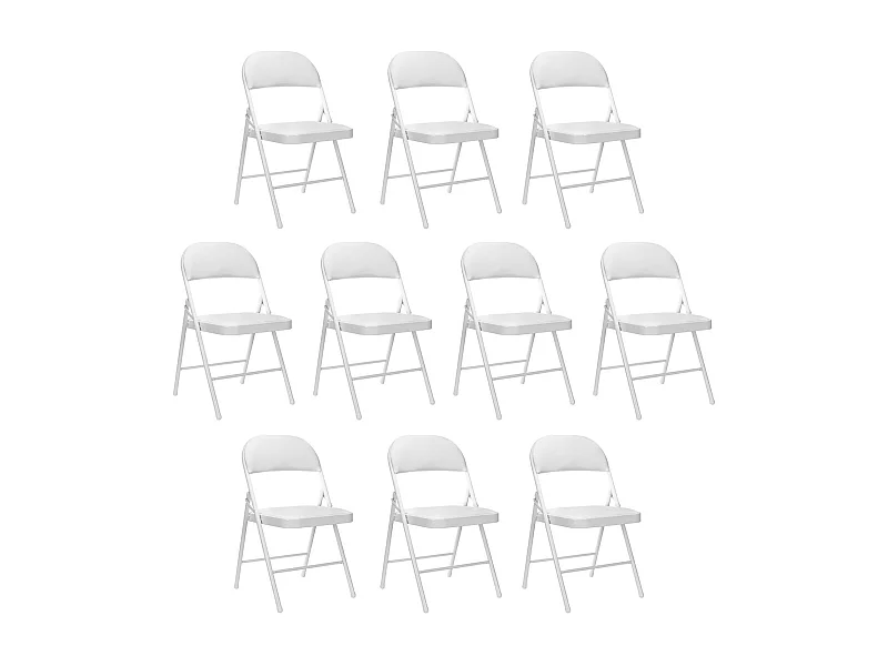Pack 10 Sillas Plegables Acolchadas Thinia Home