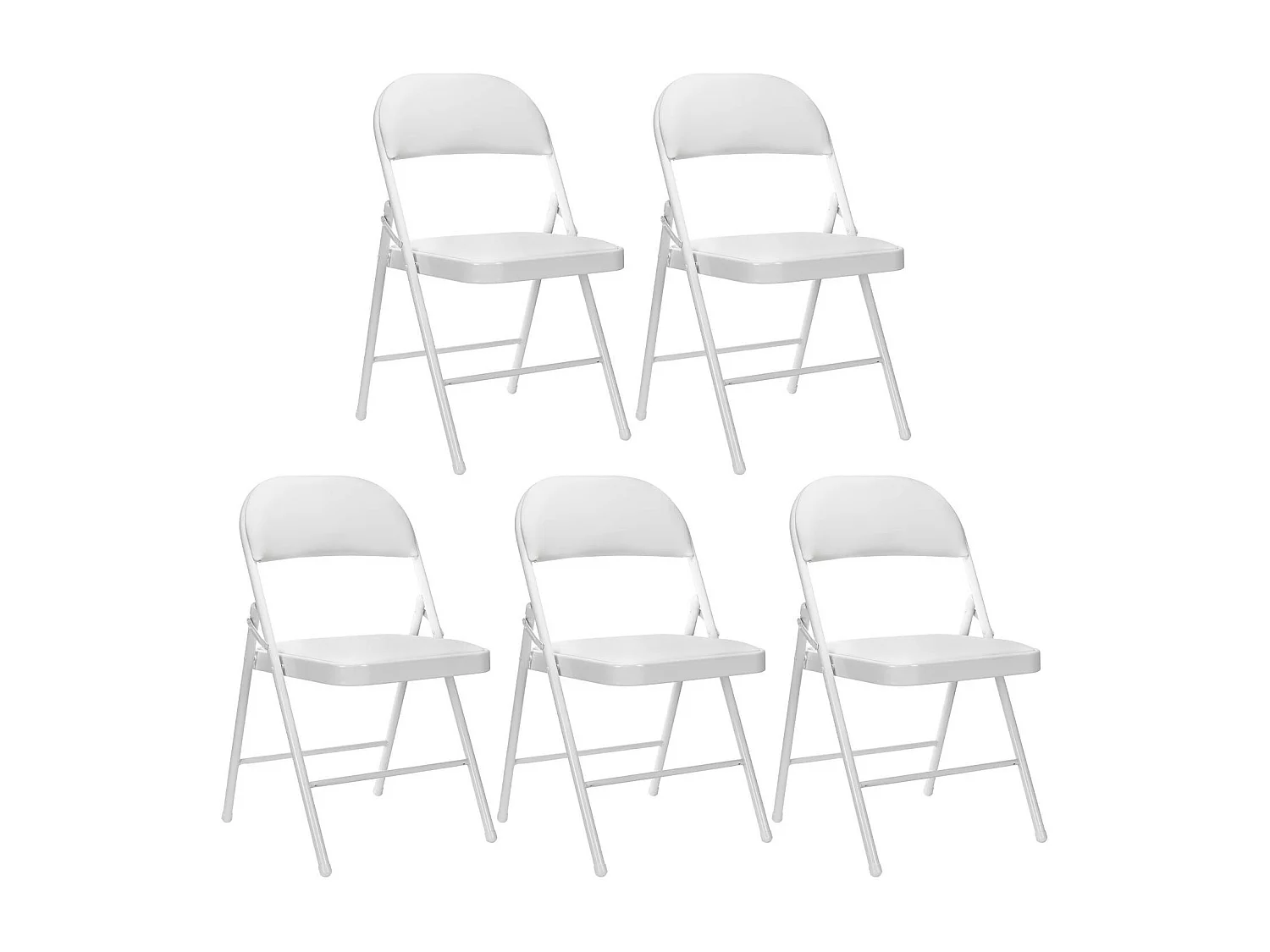 Pack de 5 chaises pliantes rembourrées Thinia Home