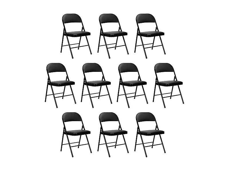 Pack 10 Sillas Plegables Acolchadas Thinia Home