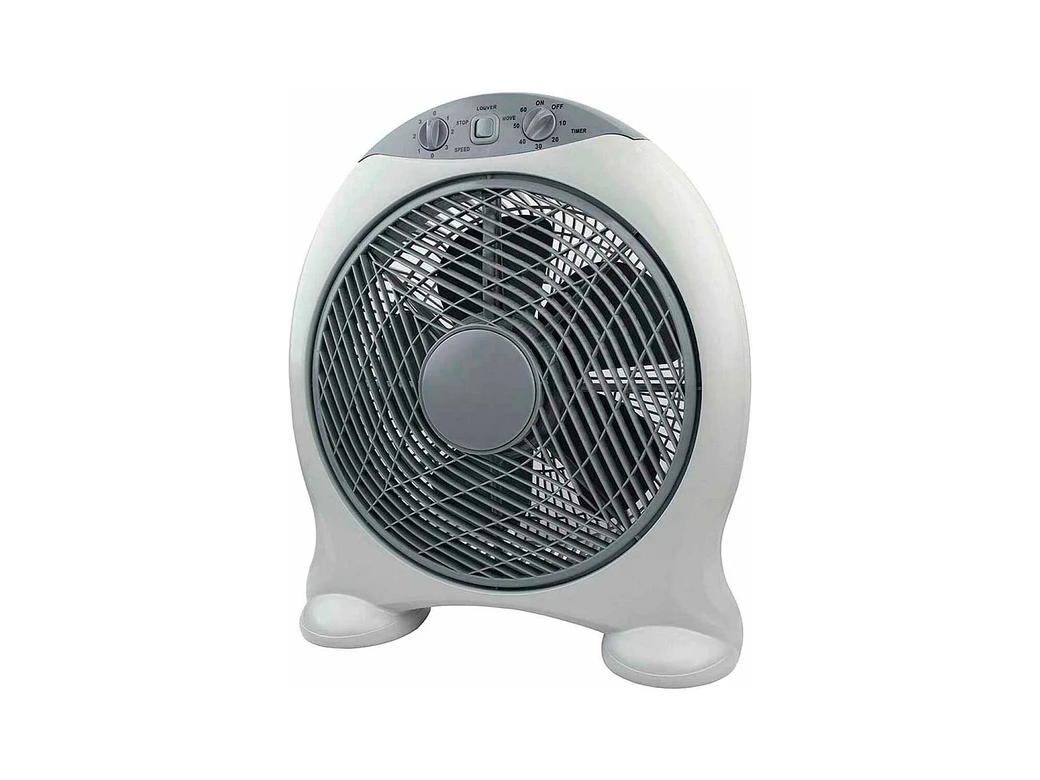 Ventilateur de Table Ø30cm 50W 3 Vitesses New Box Gris Raydan Home