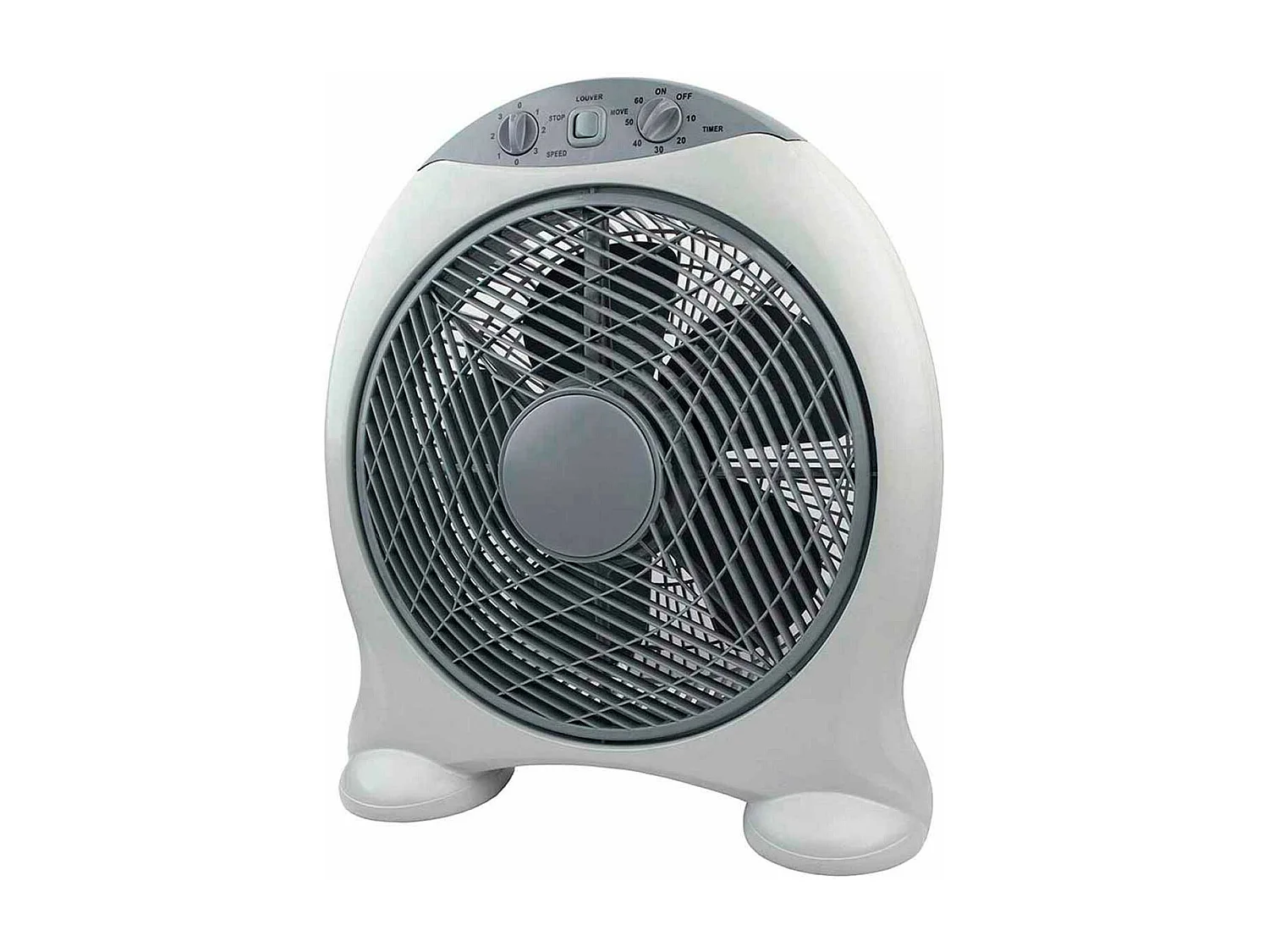 Ventilatore da tavolo Ø30cm 50W 3 velocità Nuovo Box Grigio Raydan Home