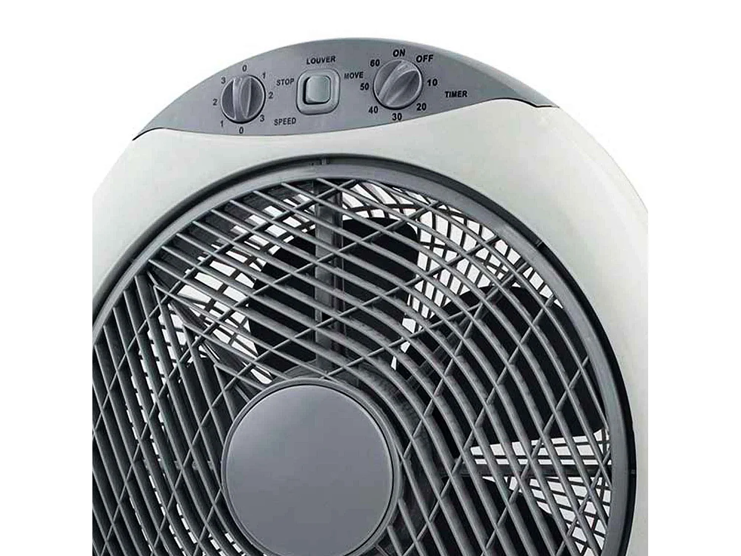 Ventilatore da tavolo Ø30cm 50W 3 velocità Nuovo Box Grigio Raydan Home