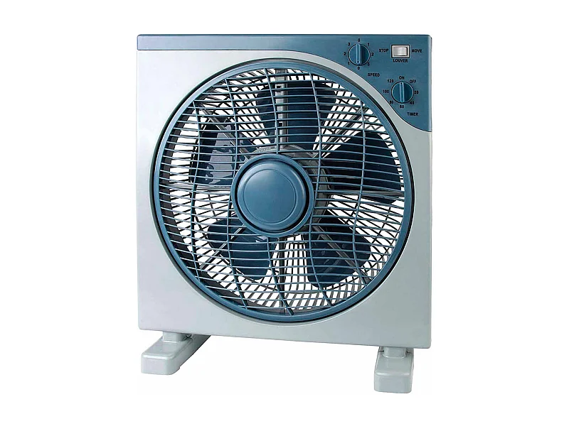 Ventilador de Sobremesa Ø30cm 50W 3 Velocidades Box Gris/Azul O91