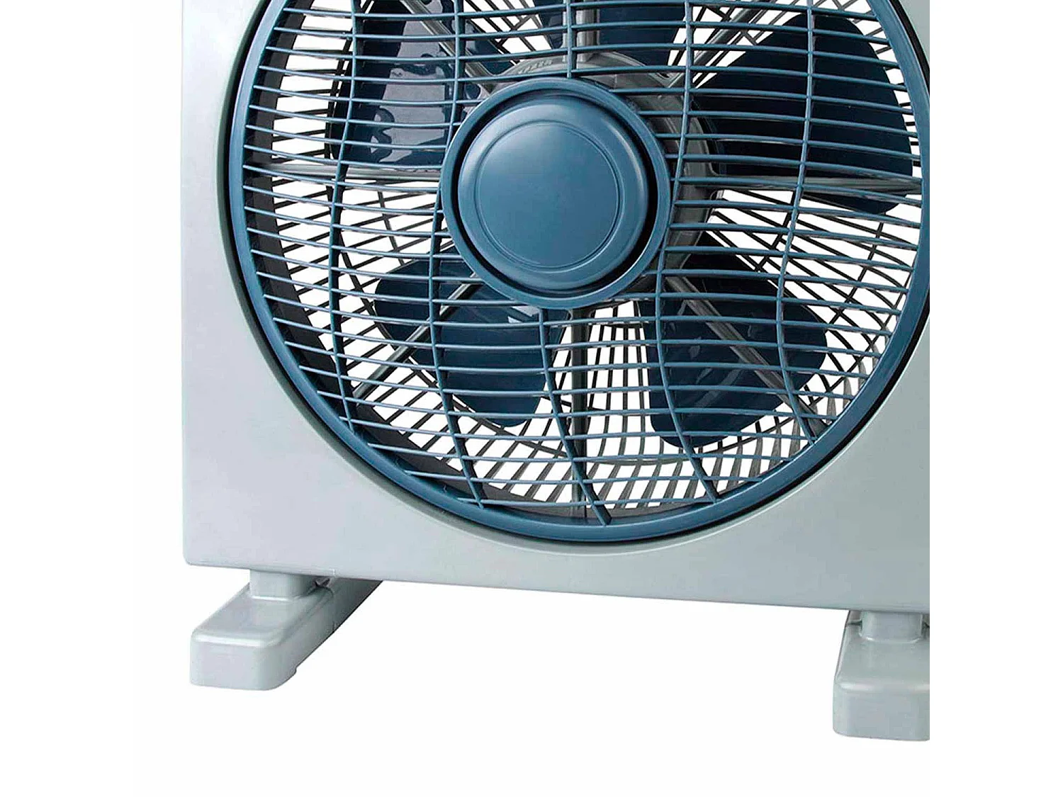 Ventilateur de Table Ø30cm 50W 3 Vitesses Gris/Bleu Boite O91