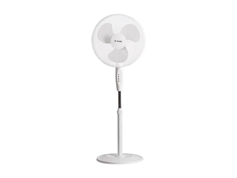 Ventilatore a Piantana 16" 40cm 40W 3 Velocità White Comfort Bianco Thinia Home