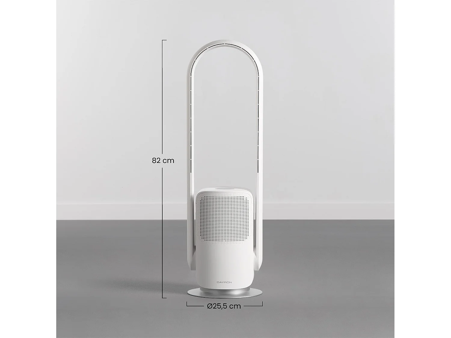 Ventilador de Pie WiFi Ø25.5cm 26W 9 Velocidades Vital Silence Blanco Thinia Home