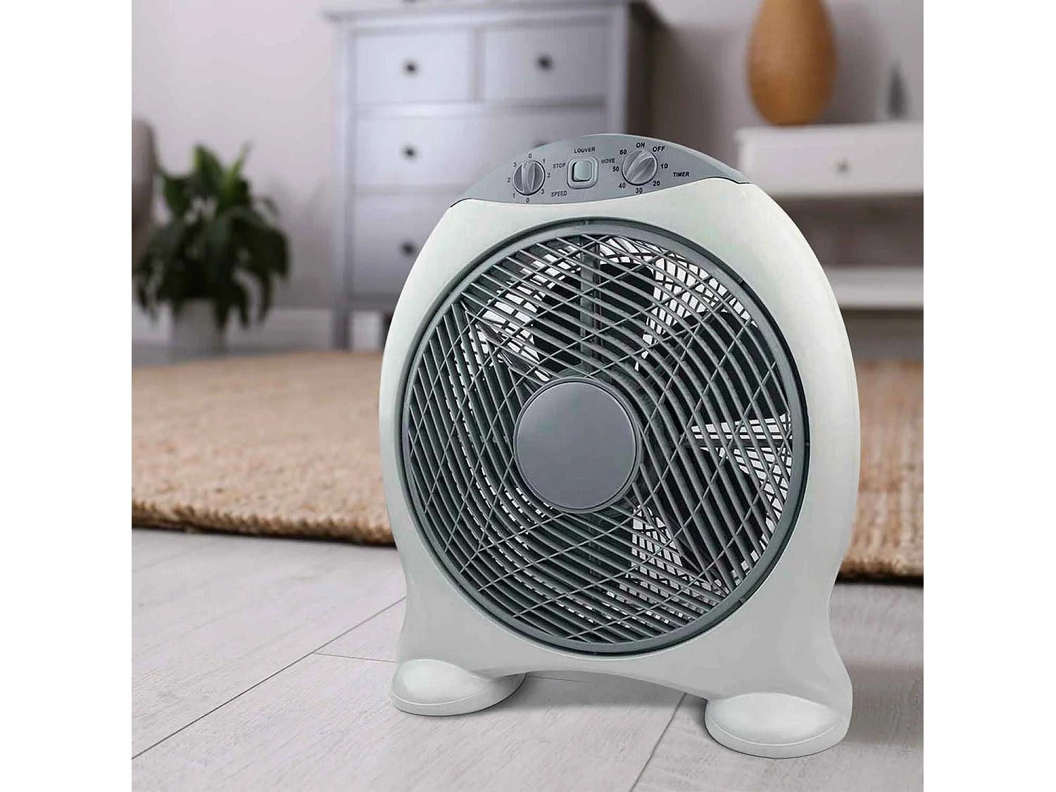 Ventilador de Sobremesa Ø30cm 50W 3 Velocidades New Box Gris O91