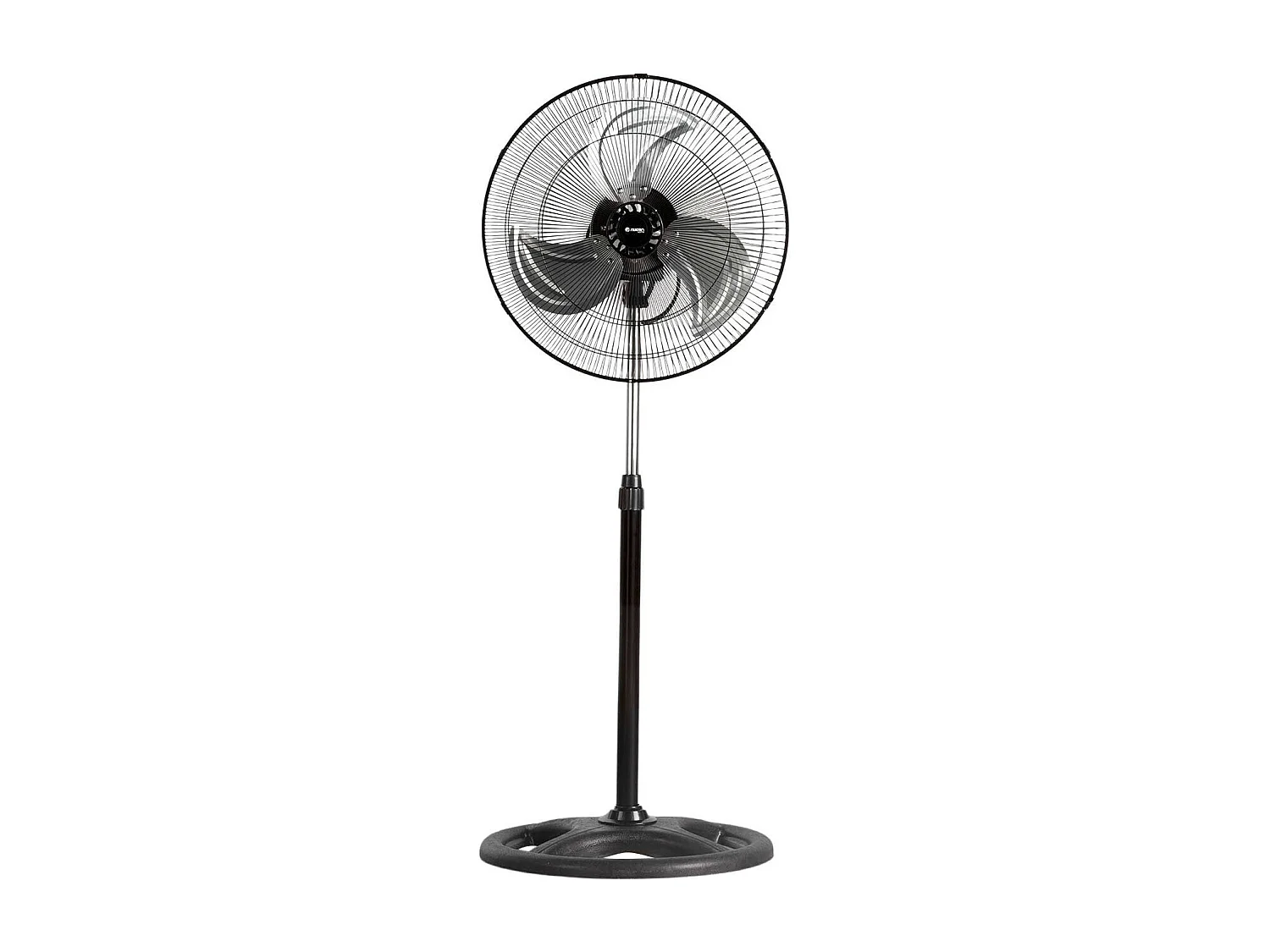 Ventilador de Pie Ø45cm 75W 3 Velocidades Industrial Negro O91