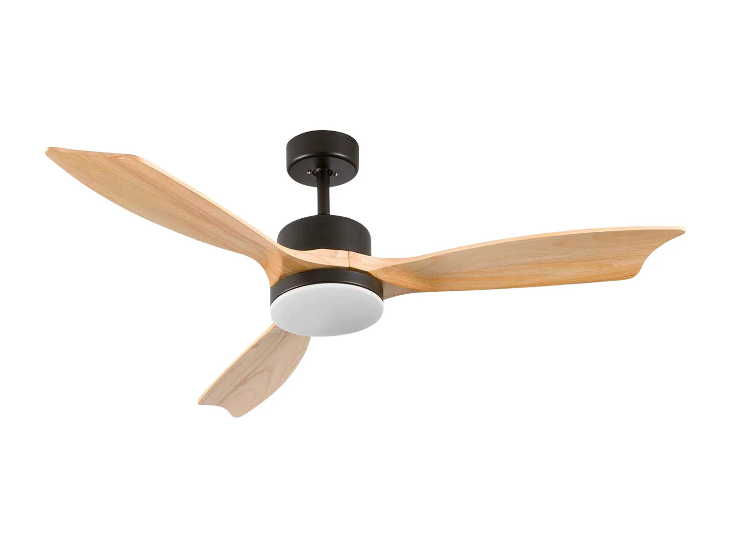 Ventilateur de plafond 3 pales avec éclairage, 56 W, 6 vitesses, New York Thinia Home